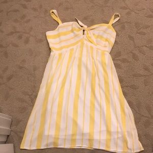 NWT Yellow and White Striped Sundress